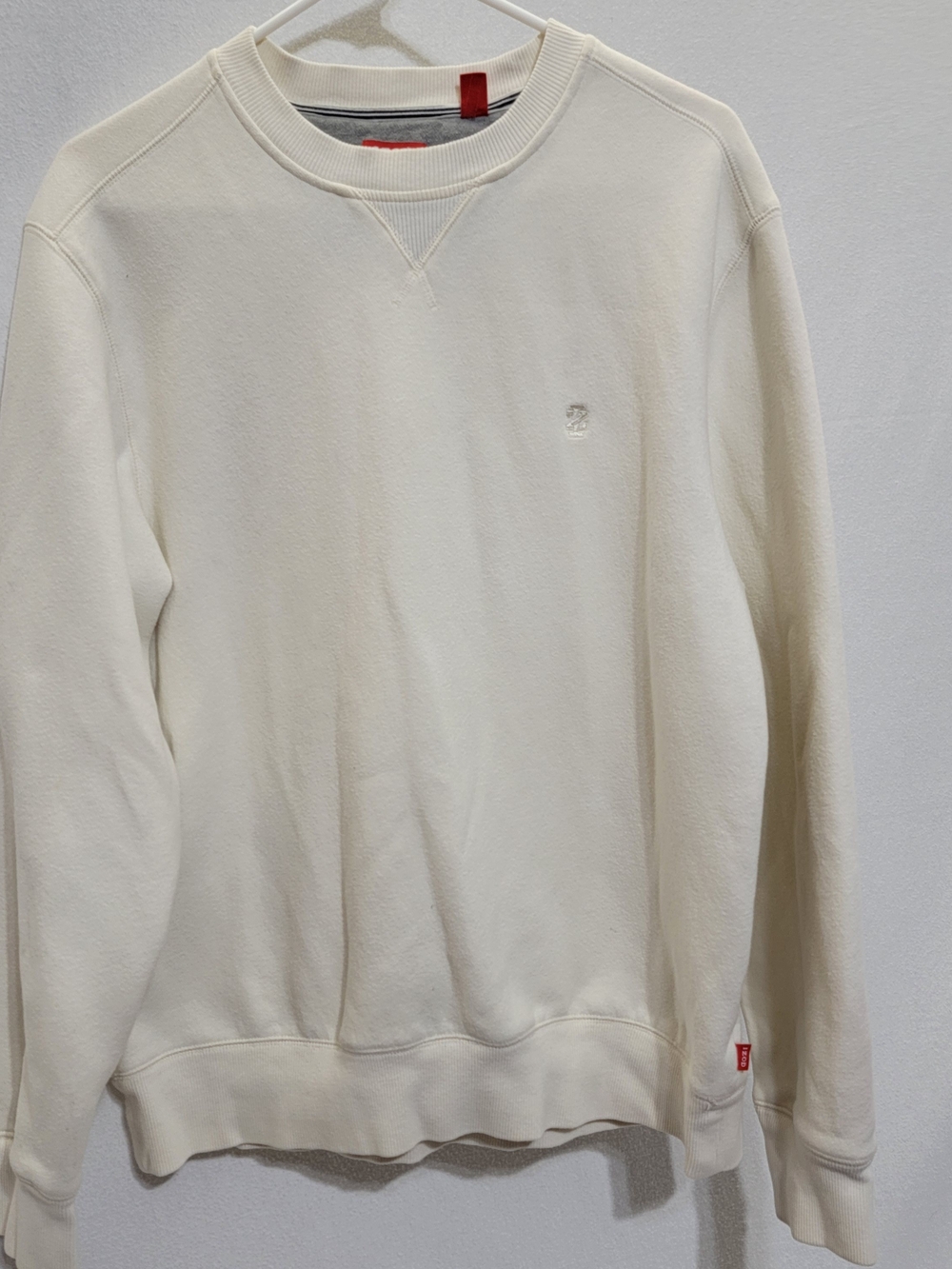 Izod Men's Crewneck Sweater in Cream